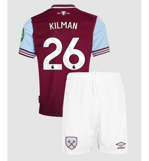 Billiga Fotbollströjor Barn West Ham United Hemmatröja 2024/25 Max Kilman 26