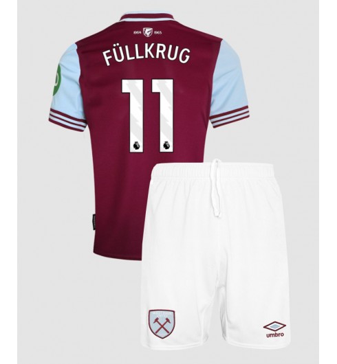 Billiga Fotbollströjor Barn West Ham United Hemmatröja 2024/25 Niclas Fullkrug 11