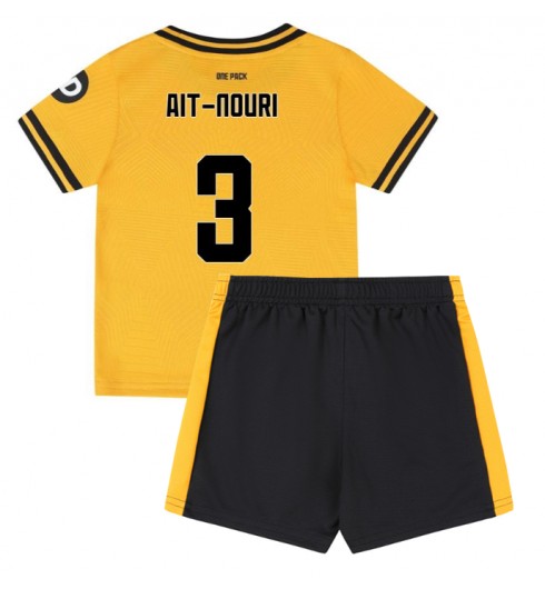 Wolves FC Hemmatröja 2024/25 Fotbollströja med namn barn Rayan Ait-Nouri 3