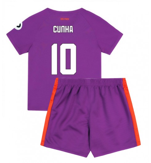 Billiga Fotbollströjor Barn Wolves FC Tredjetröja 2024/25 med namn Matheus Cunha 10