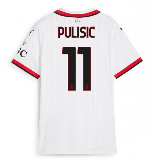 Dam AC Milan Bortatröja 2024/25 Kortärmad med tryck Christian Pulisic 11