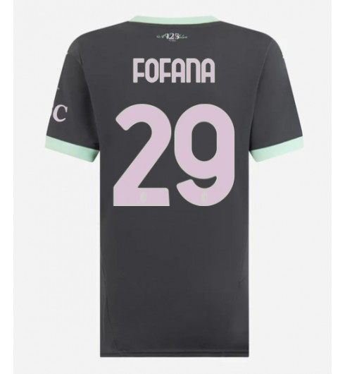 Dam AC Milan Tredjetröja 2024/25 Fotbollströja med namn Youssouf Fofana 29