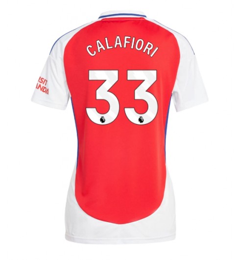 Köpa Fotbollskläder Dam Arsenal Hemmatröja 2024/25 Riccardo Calafiori 33