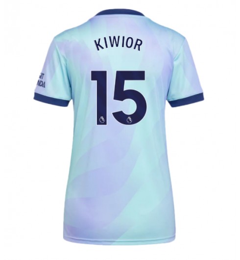Dam Arsenal Tredjetröja 2024/25 Fotbollströjor med tryck Jakub Kiwior 15