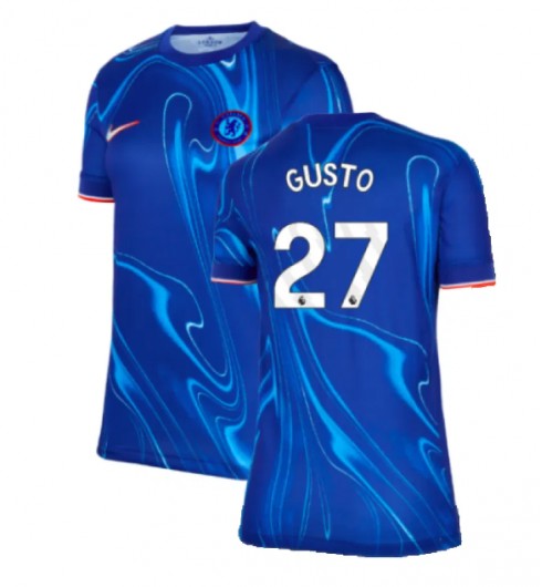 Fotbollskläder Dam Chelsea Hemmatröja 2024/25 med tryck Malo Gusto 27