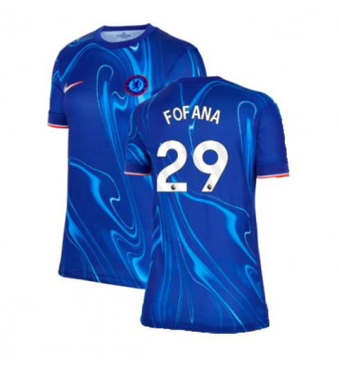 Fotbollskläder Dam Chelsea Hemmatröja 2024/25 med tryck Wesley Fofana 29