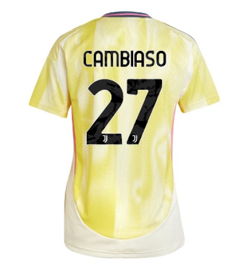 Fotbollskläder Dam Juventus Bortatröja 2024/25 Kortärmad Andrea Cambiaso 27