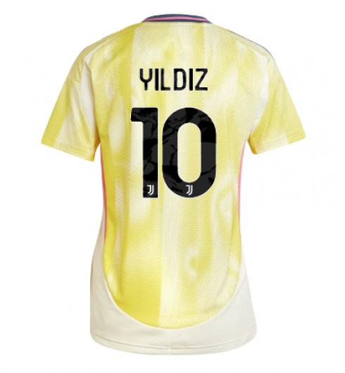 Fotbollskläder Dam Juventus Bortatröja 2024/25 Kortärmad Kenan Yildiz 10