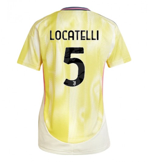 Fotbollskläder Dam Juventus Bortatröja 2024/25 Kortärmad Manuel Locatelli 5