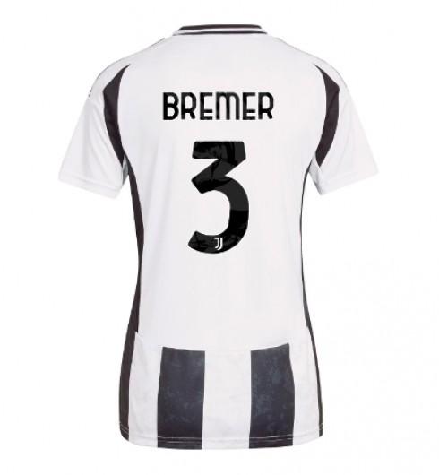 Matchtröjor Fotboll Juventus Hemmatröja 2024/25 Kortärmad Gleison Bremer 3