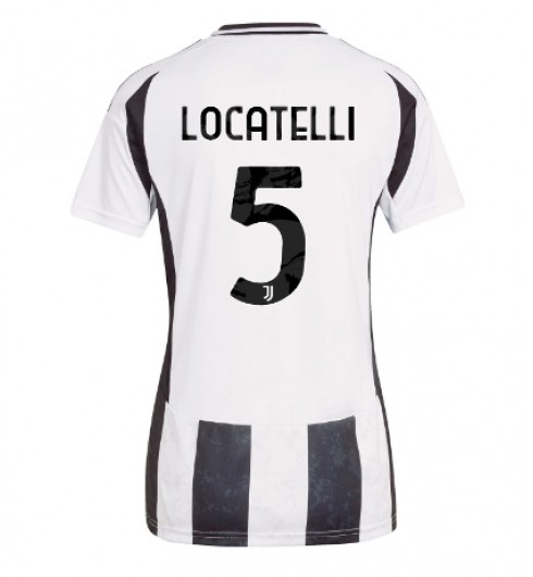 Matchtröjor Fotboll Juventus Hemmatröja 2024/25 Kortärmad Manuel Locatelli 5
