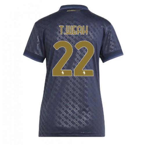 Fotbollströjor Billigt Dam Juventus Tredjetröja 2024/25 Kortärmad Timothy Weah 22