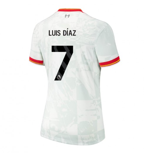 Billiga Fotbollströjor Dam Liverpool Tredjetröja 2024/25 med namn Luis Díaz 7