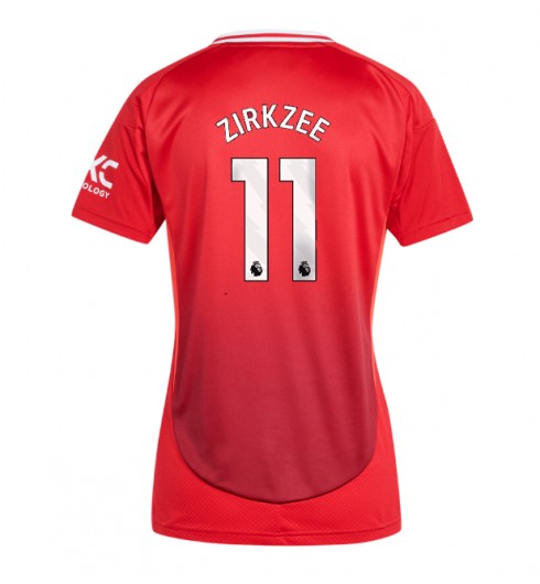 Fotbollskläder Dam Manchester United Hemmatröja 2024/25 Joshua Zirkzee 11