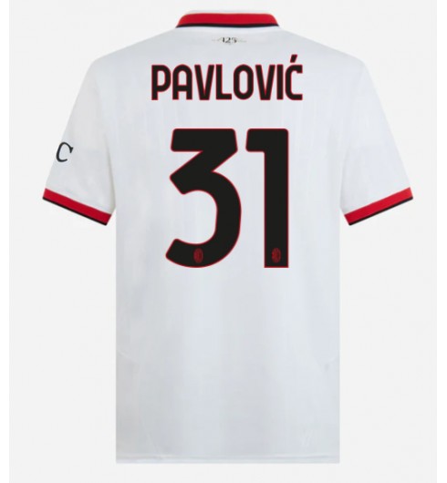 Köpa Billiga Herr AC Milan Bortatröja 2024/25 med tryck Strahinja Pavlovic 31