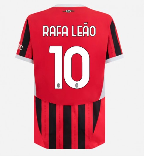 Billiga Fotbollströjor Herr AC Milan Hemmatröja 2024/25 Kortärmad Rafael Leao 10