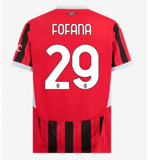 Billiga Fotbollströjor Herr AC Milan Hemmatröja 2024/25 Kortärmad Youssouf Fofana 29