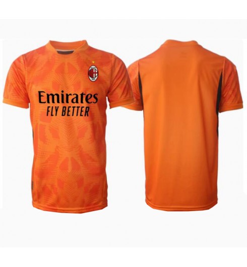 Fotbollströjor Billigt Herr AC Milan Målvakt Bortatröja 2024/25 Kortärmad