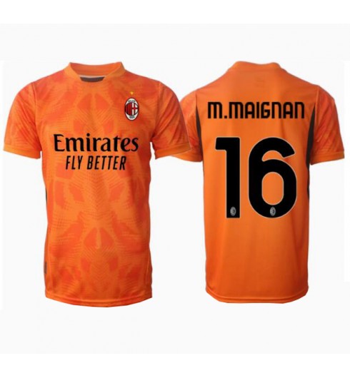 Fotbollströjor Billigt Herr AC Milan Målvakt Bortatröja 2024/25 Kortärmad Mike Maignan 16