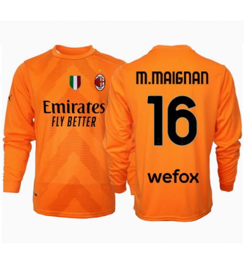 Fotbollströjor Billigt Herr AC Milan Målvakt Bortatröja 2024/25 Långärmad Mike Maignan 16