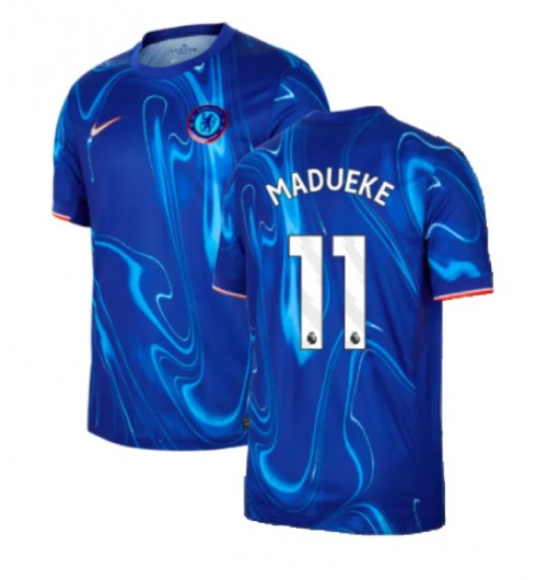 Herr Chelsea Hemmatröja 2024/25 Fotbollströjor med tryck Noni Madueke 11