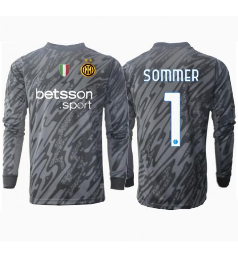Billiga Fotbollströjo Herr Inter Milan Målvakt Tredjetröja 2024/25 Yann Sommer 1 Långärmad