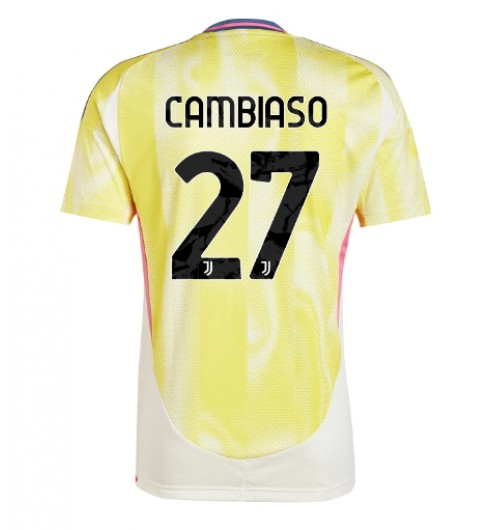 Köpa Fotbollströjor Herr Juventus Bortatröja 2024/25 Kortärmad Andrea Cambiaso 27