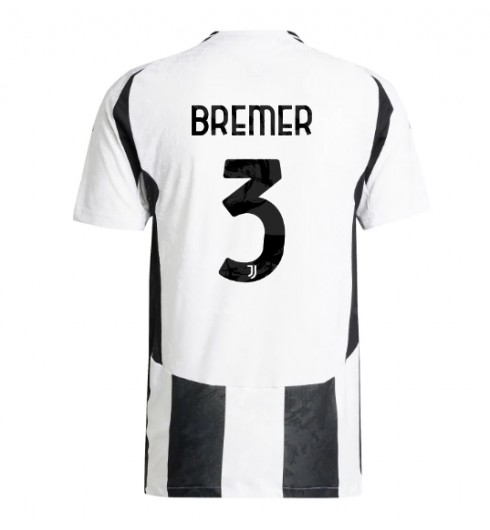 Matchställ Fotboll Herr Juventus Hemmatröja 2024/25 Kortärmad Gleison Bremer 3