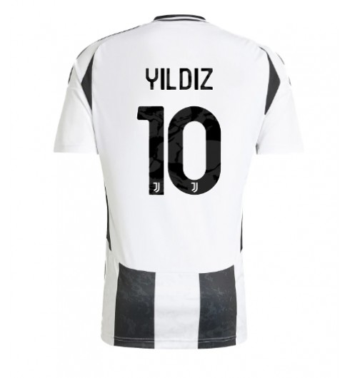 Matchställ Fotboll Herr Juventus Hemmatröja 2024/25 Kortärmad Kenan Yildiz 10