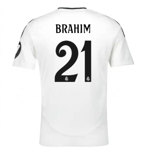 Billiga Fotbollströjor Herr Real Madrid Hemmatröja 2024/25 Fotbollströja med namn Brahim Diaz 21