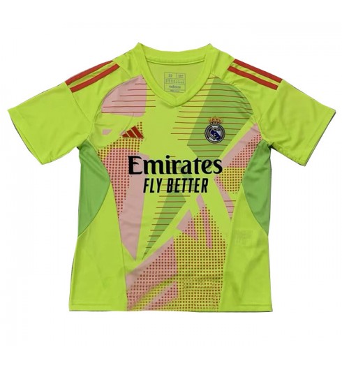 Fotbollskläder Barn Real Madrid Målvakt Tredjetröja 2024/25 Kortärmad