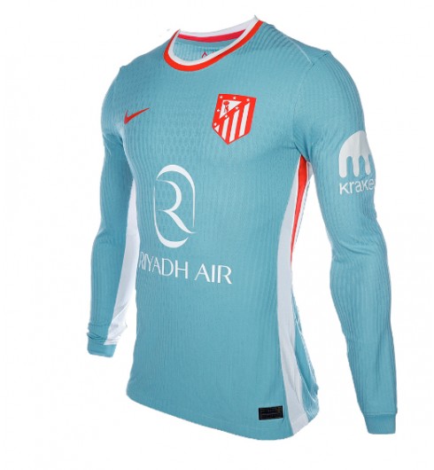 Billiga Fotbollströjor Herr Atlético Madrid Bortatröja 2024/25 Långärmad