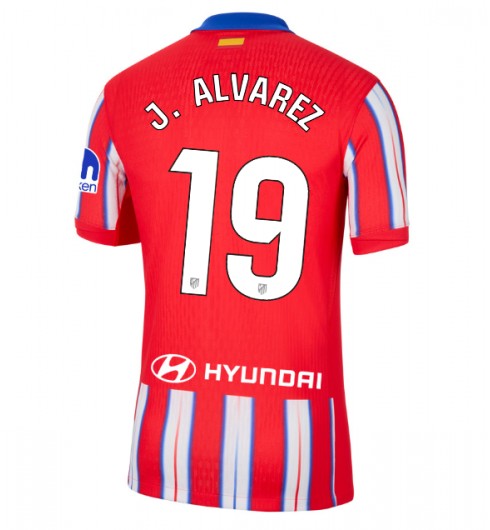 Fotbolls Matchtröjor Atlético Madrid Hemmatröja 2024/25 med namn Julian Alvarez 19