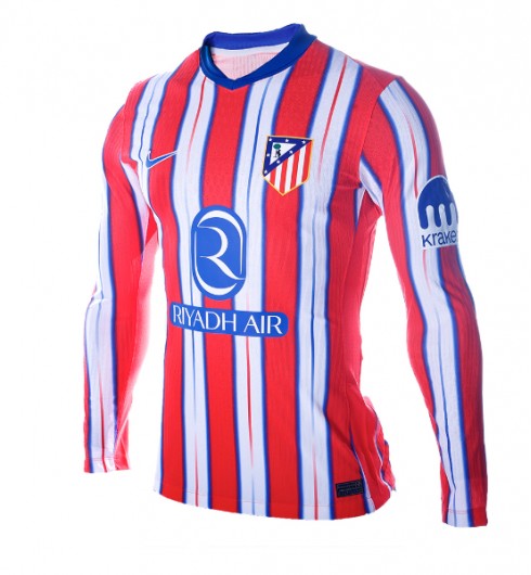 Fotbolls Matchtröjor Atlético Madrid Hemmatröja 2024/25 Långärmad