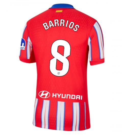 Fotbolls Matchtröjor Atlético Madrid Hemmatröja 2024/25 med namn Pablo Barrios 8