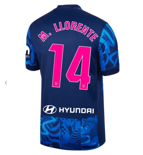 Herr Atlético Madrid Tredjetröja 2024/25 Fotbollströja med namn Marcos Llorente 14