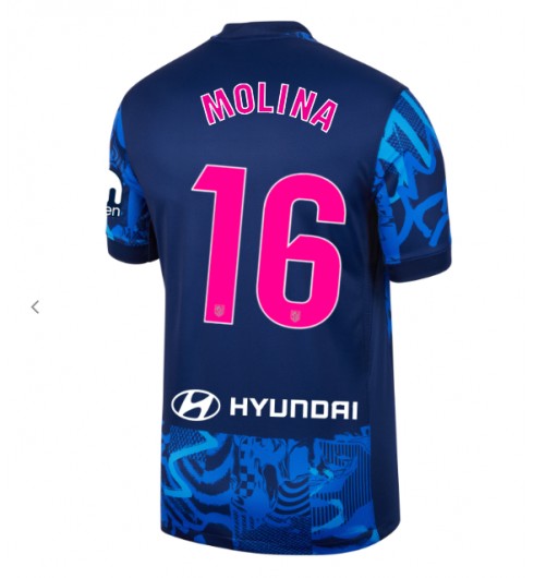 Herr Atlético Madrid Tredjetröja 2024/25 Fotbollströja med namn Nahuel Molina 16