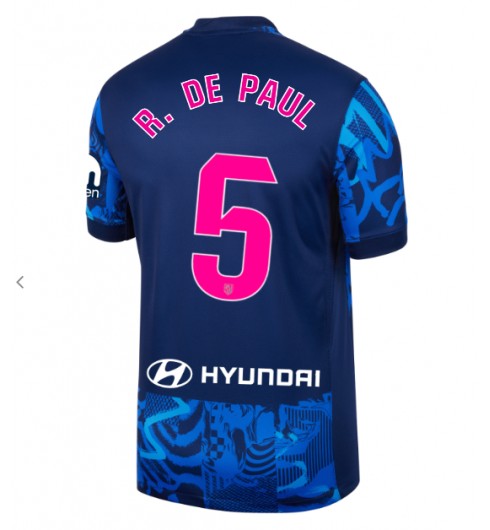 Herr Atlético Madrid Tredjetröja 2024/25 Fotbollströja med namn Rodrigo De Paul 5