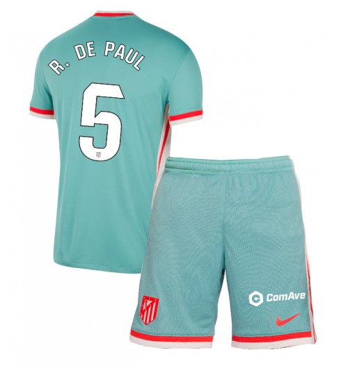 Fotbollströjor Barn Billiga Atlético Madrid Bortatröja 2024/25 Rodrigo De Paul 5