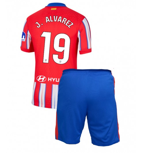 Billiga Fotbollströjor Barn Atlético Madrid Hemmatröja 2024/25 Julian Alvarez 19