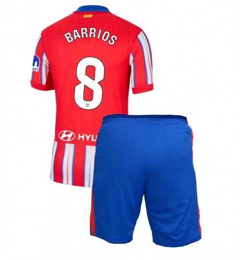 Billiga Fotbollströjor Barn Atlético Madrid Hemmatröja 2024/25 Pablo Barrios 8