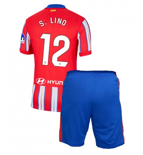 Fotbollskläder Set Barn Atlético Madrid Hemmatröja 2024/25 Samuel Lino 12