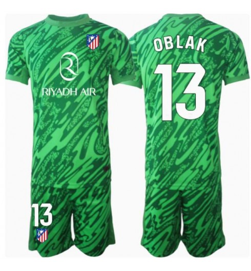 Billiga Fotbollströjor Barn Atlético Madrid Målvakt Bortatröja 2024/25 Jan Oblak 13