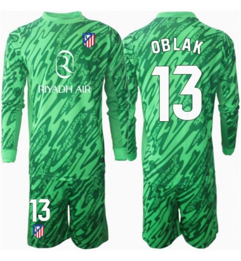 Köpa Billiga Fotbollströjor Barn Atlético Madrid Målvakt Bortatröja 2024/25 Jan Oblak 13
