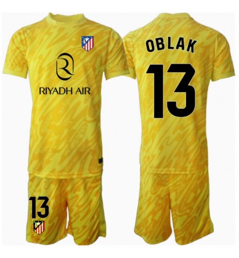 Billiga Fotbollströjor Barn Atlético Madrid Målvakt Tredjetröja 2024/25 Kortärmad shorts Jan Oblak 13