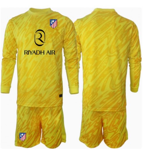 Billiga Fotbollströjor Atlético Madrid Målvakt Tredjetröja 2024/25 Långärmad + Korta byxor