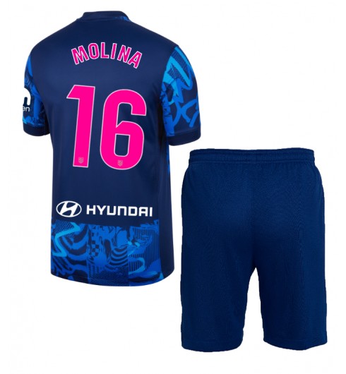 Atlético Madrid Tredjetröja 2024/25 Fotbollskläder för barn Nahuel Molina 16