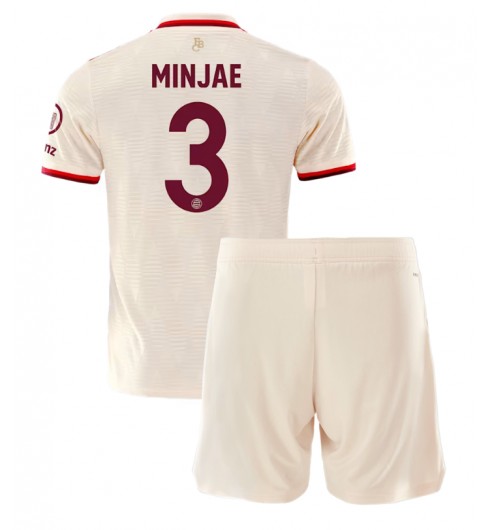 Fotbollskläder Set Barn Bayern München Tredjetröja 2024/25 Kim Min-jae 3