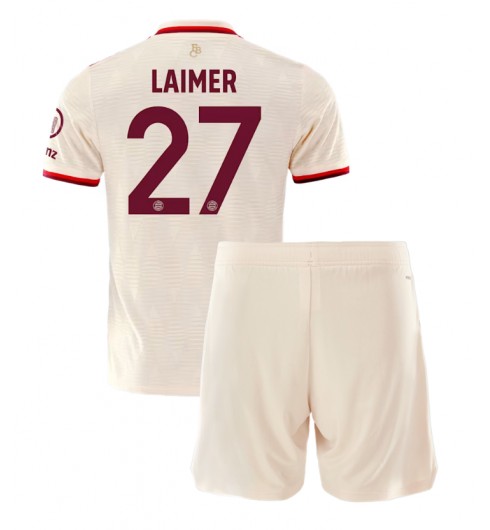 Fotbollskläder Set Barn Bayern München Tredjetröja 2024/25 Konrad Laimer 27