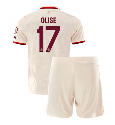 Fotbollskläder Set Barn Bayern München Tredjetröja 2024/25 Michael Olise 17